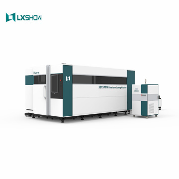 LXSHOW LX3015PTW Máquina de corte a laser de fibra fechada multifuncional com rotativo 3000W 4000W 6000W 8KW